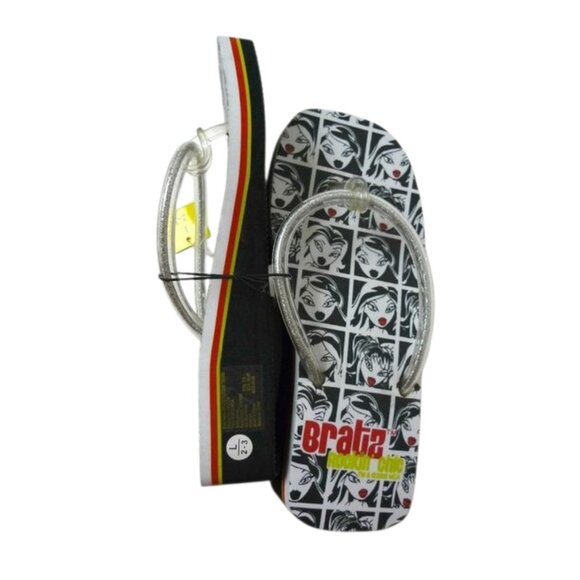 DEADSTOCK 2005 Bratz Rockin' Chic rubber wedge slippers - Picture 2 of 2